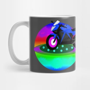 Blue Motorcycle Mug